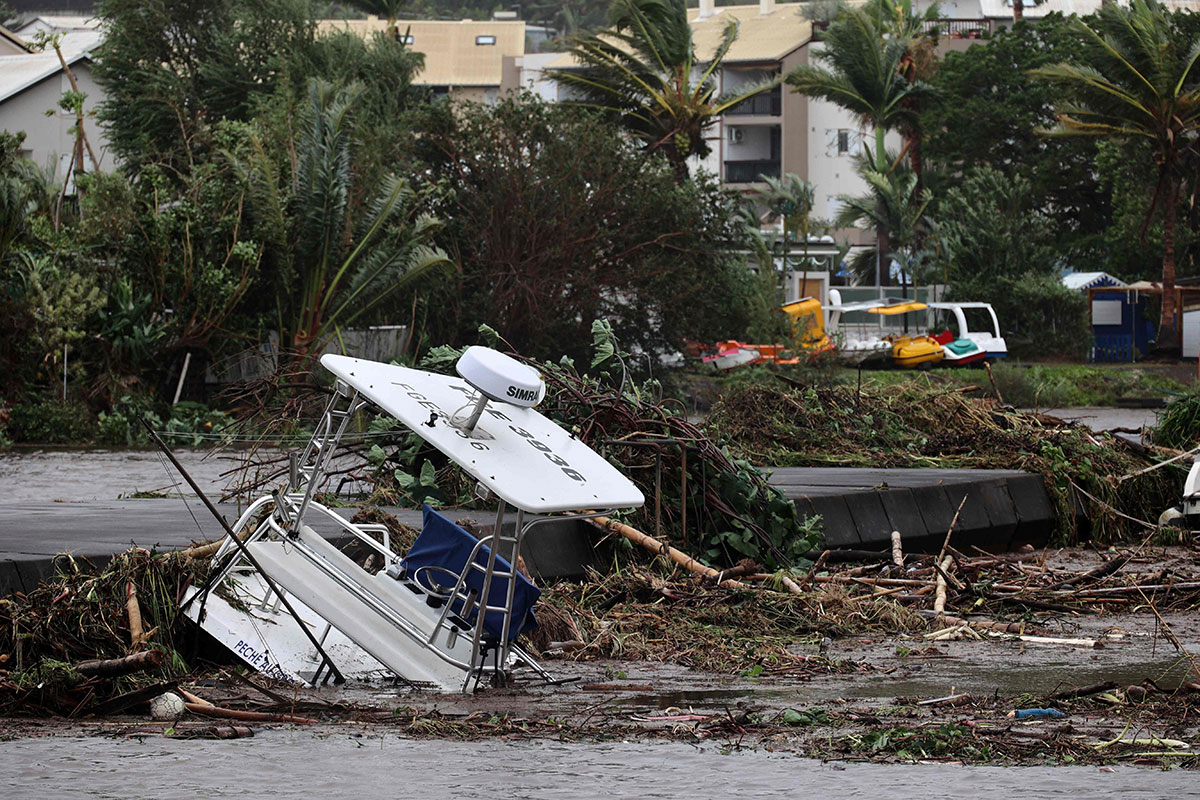 PHOTO GALLERY: Flooding and wreckage in wake of Cyclone Belal on French island La Reunion
