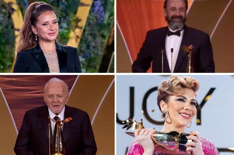 Saudi Arabia's Joy Awards Nelly Karim, Karim AbdelAziz, Eva Longoria