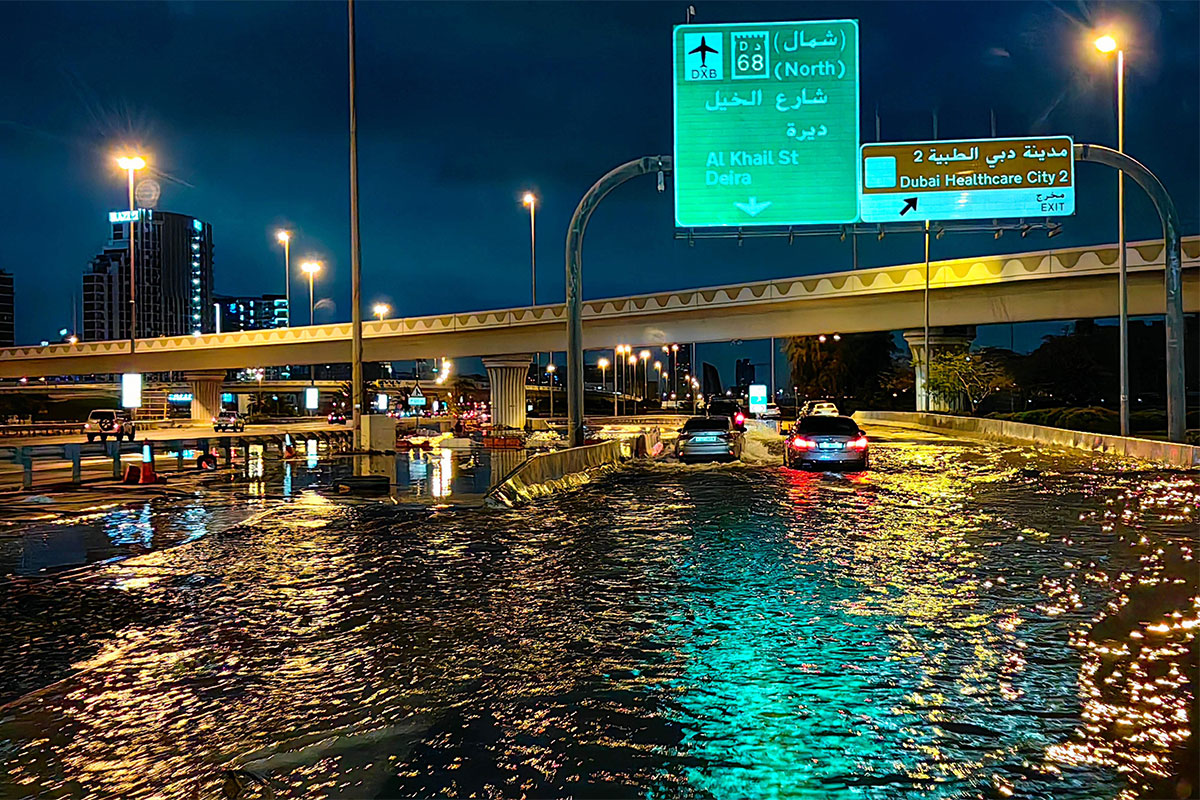 PHOTO GALLERY: Floodwater covering roads in Dubai