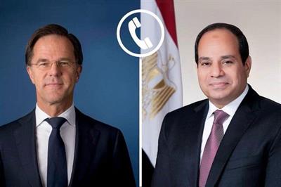 Sisi, Dutch PM affirm importance of implementing the two-state solution